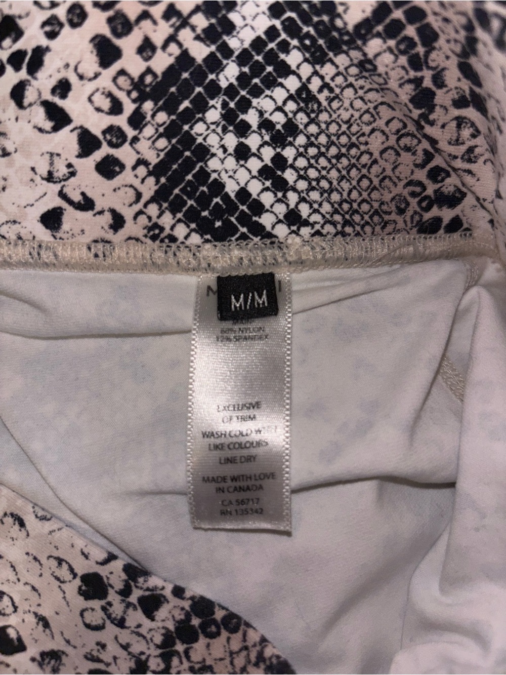 MICHI Snake Print High-Waist Leggings and Crop Sports Bra Set - M/L - Picture 6 of 7